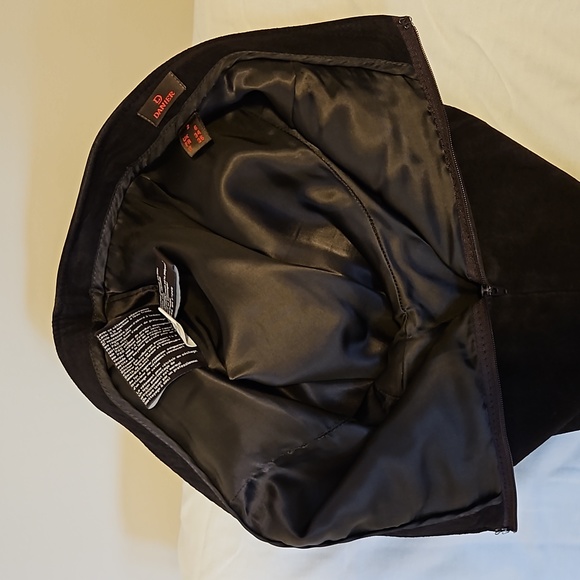 DANIER - SUEDE leather pants - Dark Chocolate Size 2 - Picture 14 of 14